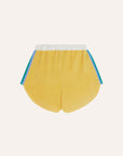 YELLOW COLOR BLOCK KIDS SHORTS