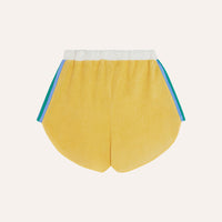 YELLOW COLOR BLOCK KIDS SHORTS