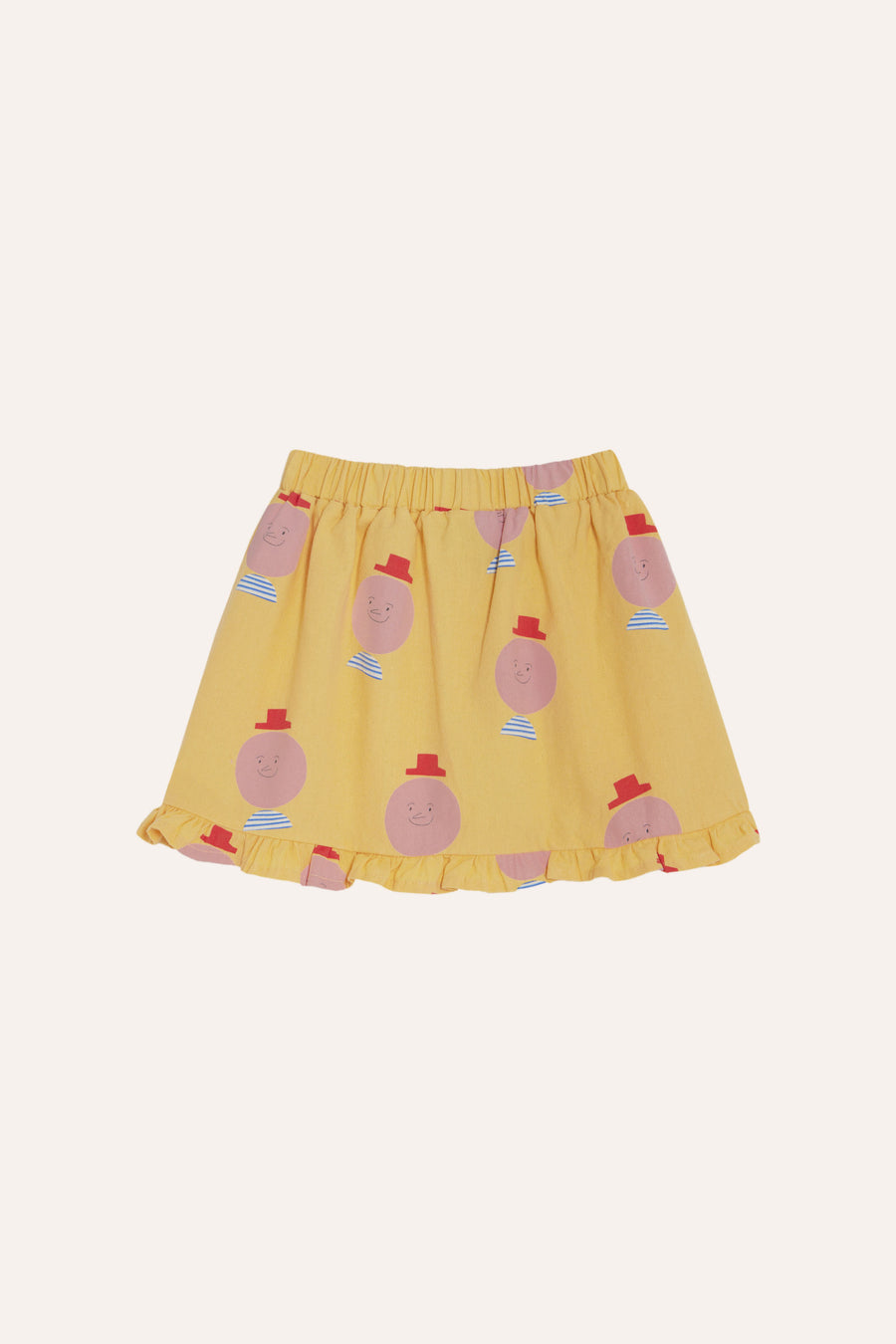 MR. HAPPY MAN YELLOW KIDS SKIRT