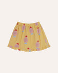 MR. HAPPY MAN YELLOW KIDS SKIRT