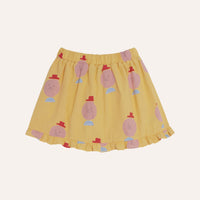 MR. HAPPY MAN YELLOW KIDS SKIRT