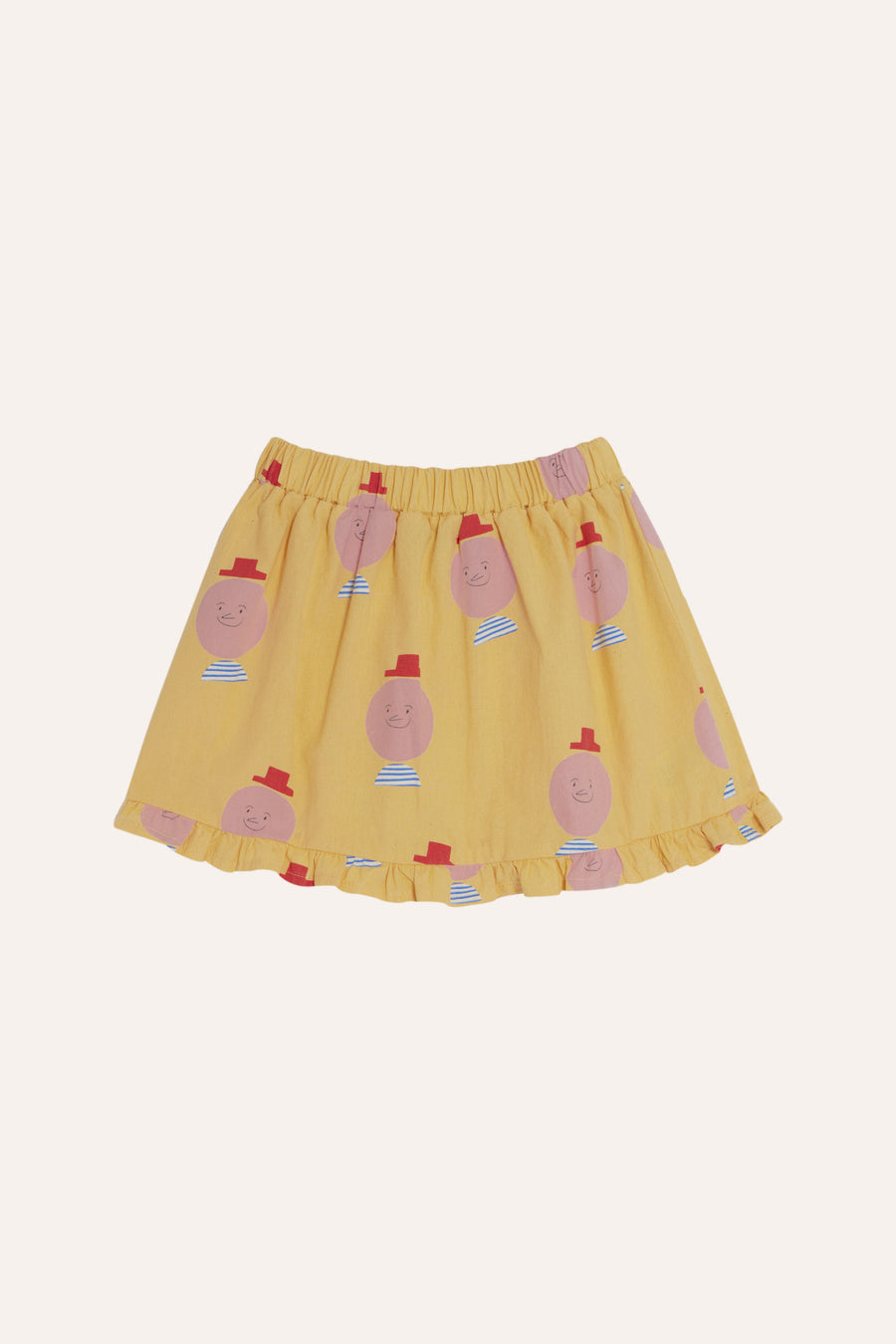 MR. HAPPY MAN YELLOW KIDS SKIRT