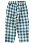 Blue & white checkered trousers
