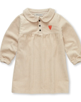 Corduroy dress heart