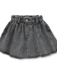 Denim skirt Sproet print