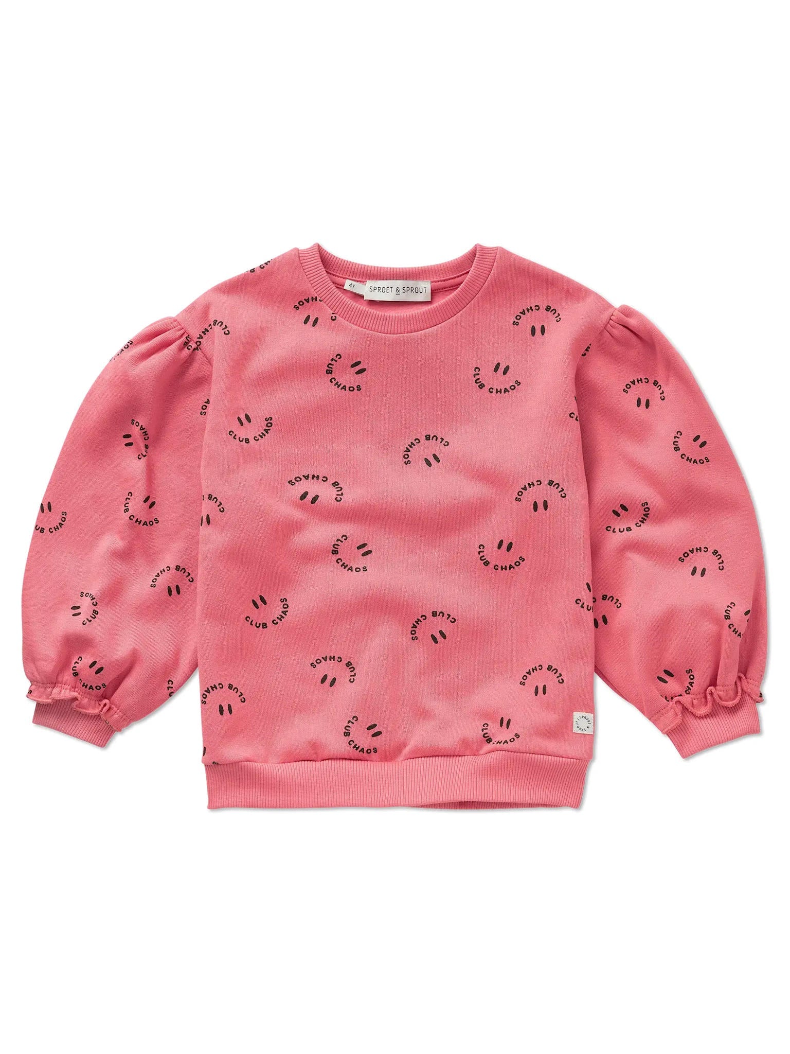 Sweatshirt Club Chaos print pink