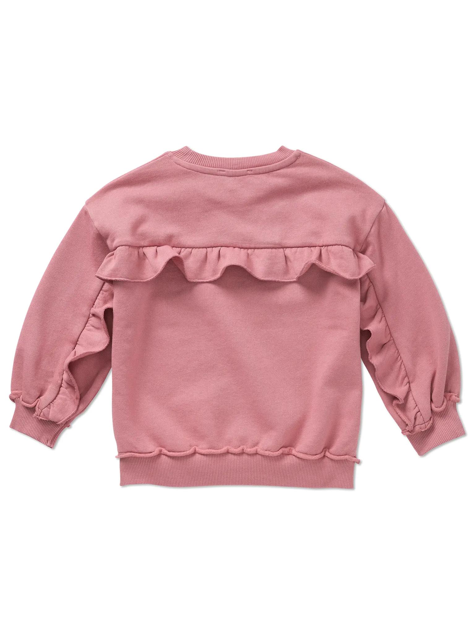 Sweatshirt ruffles back