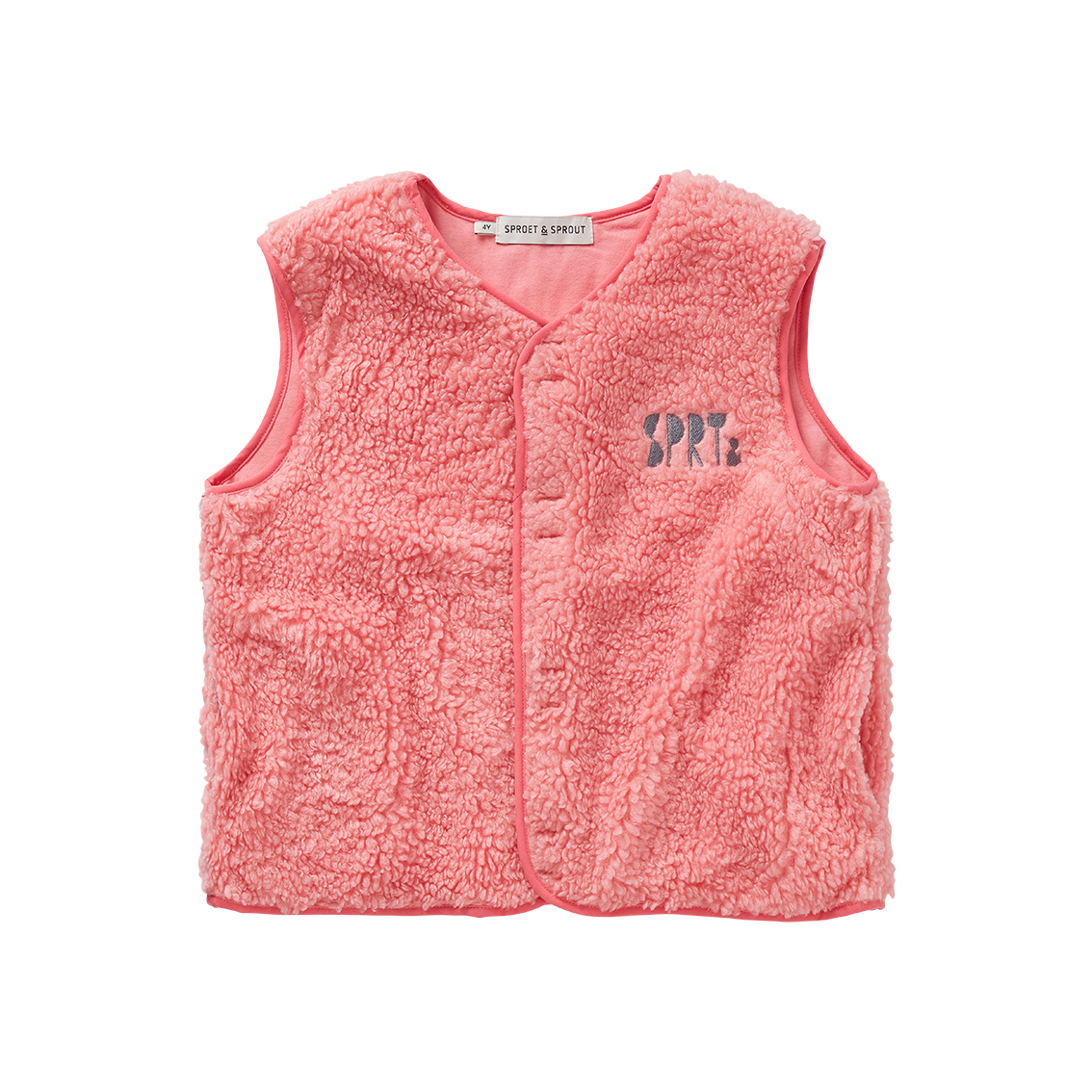 Loose teddy gilet