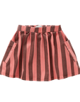 Striped denim skirt