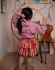 Sweatshirt ruffles back