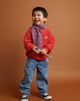 Straight denim pants SPRT& print