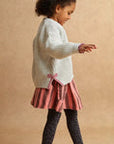Striped denim skirt