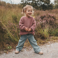 Oversized sweater mauve