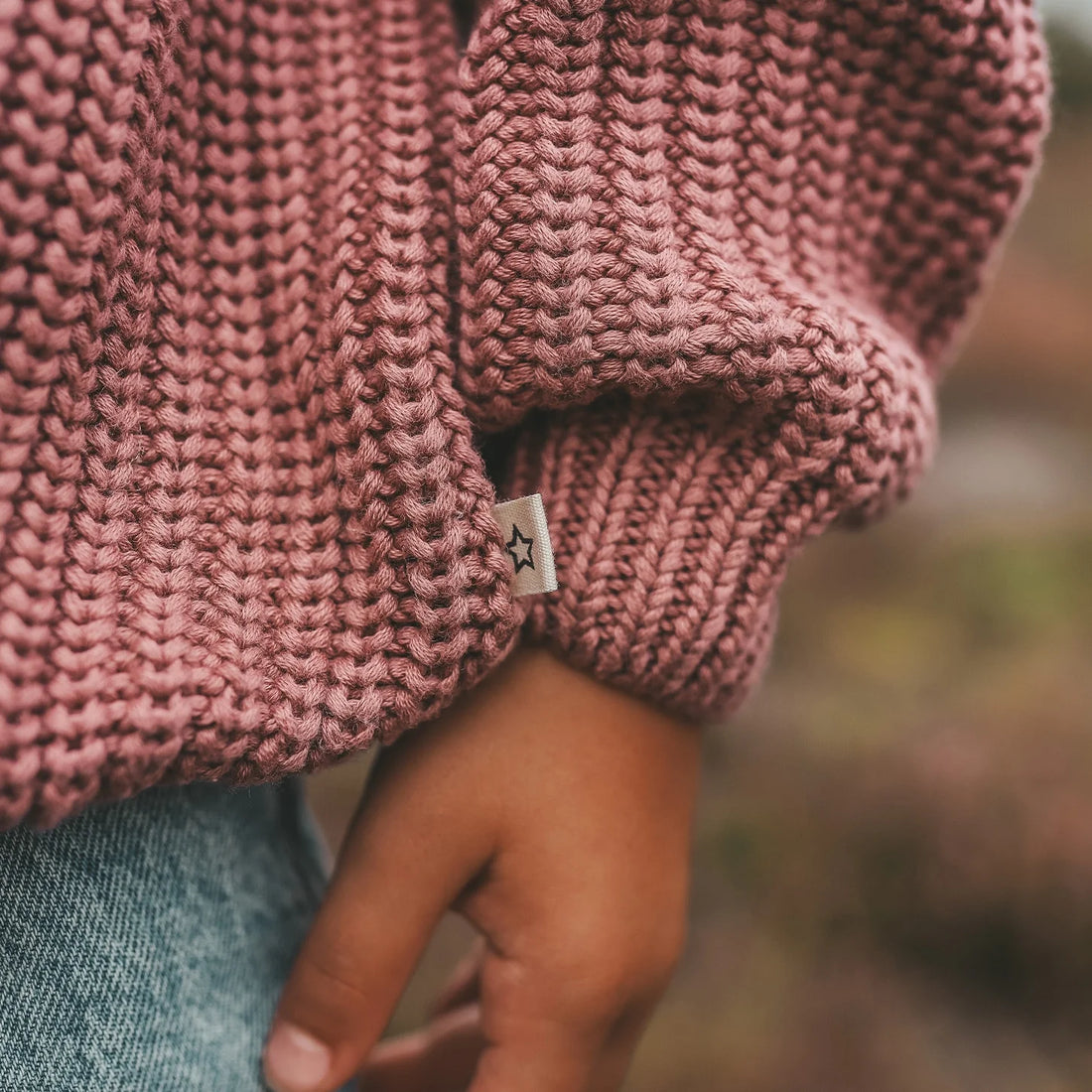 Oversized sweater mauve