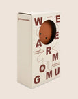 Gommu ring bear almond