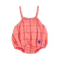 Babyromper pink checkered