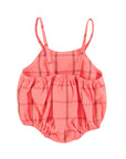 Babyromper pink checkered