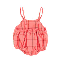 Babyromper pink checkered