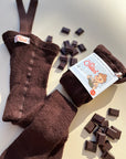 Footless teddy tights - Choco - Heylen - Meert