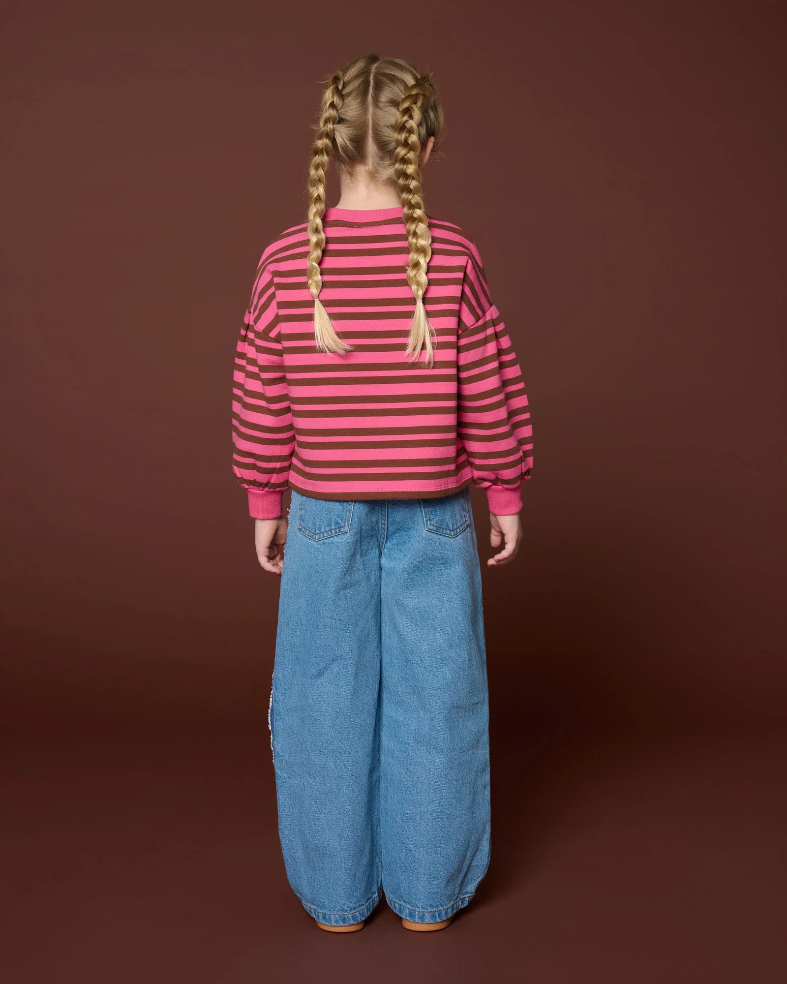 Easy Sweater Stripe | Stripe Pink/Brown