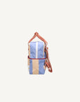 Rugzak stripes cold blue + twiggy beige