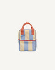Rugzak stripes cold blue + twiggy beige