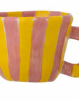 Nini Cup pink yellow stripes