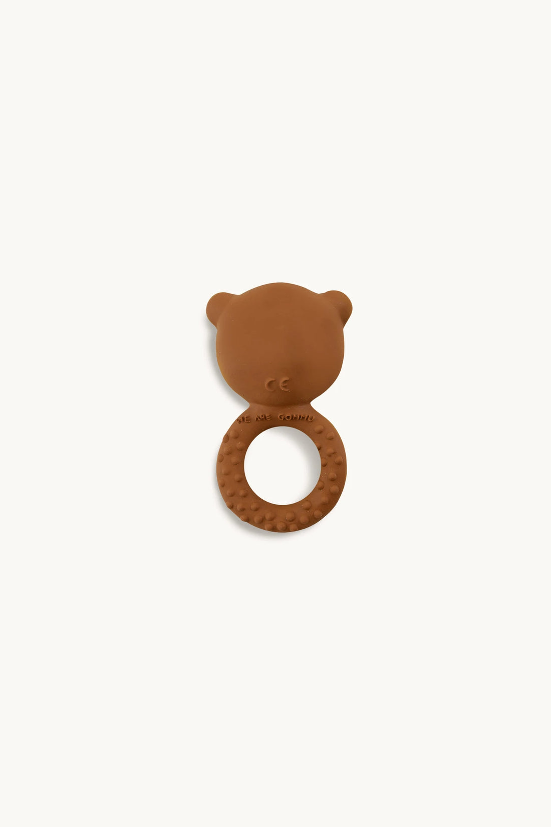 Gommu ring bear almond