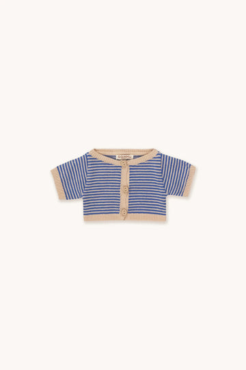 Gommu Gommu blue striped cardigan