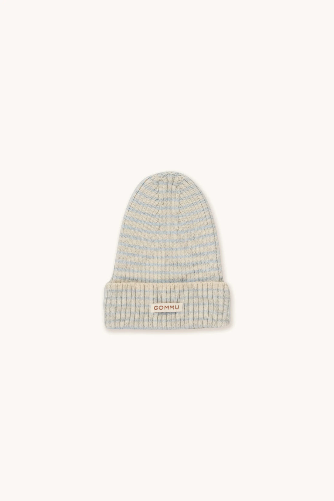 Gommu beanie french stripes light blue