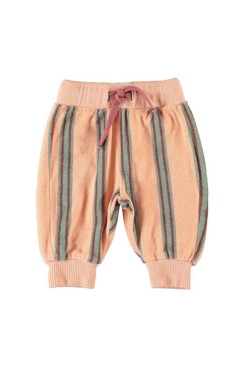Jogging pants light pink stripes