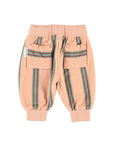 Jogging pants light pink stripes
