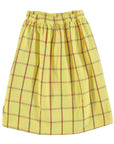 Skirt yellow checkered