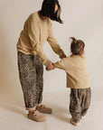 Emerson leopard denim trousers