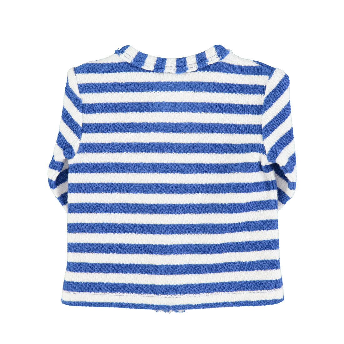 newborn cardigan blue & white stripes