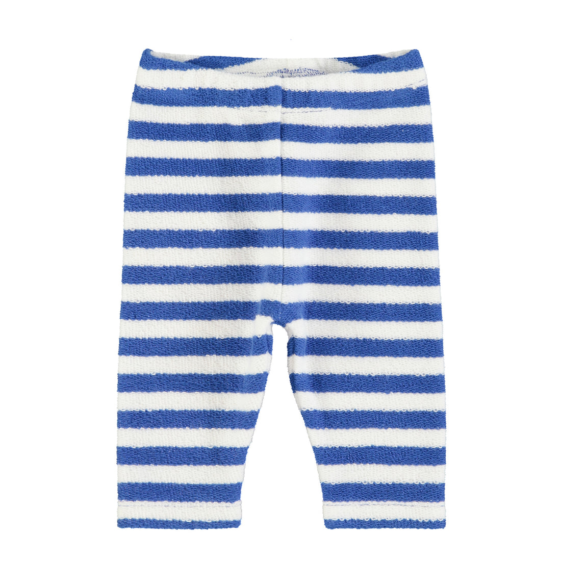 newborn leggings blue & white stripes