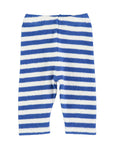 newborn leggings blue & white stripes