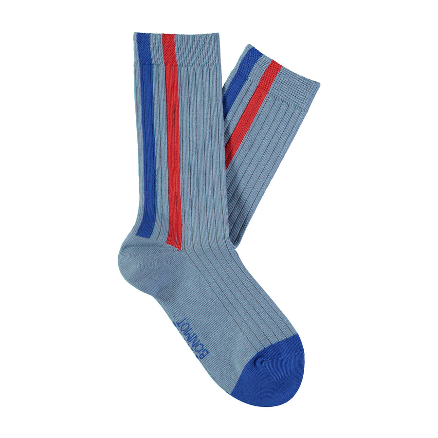 Sock vertical stripes