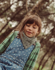 terry cotton sweatshirt | green w/ double stripes