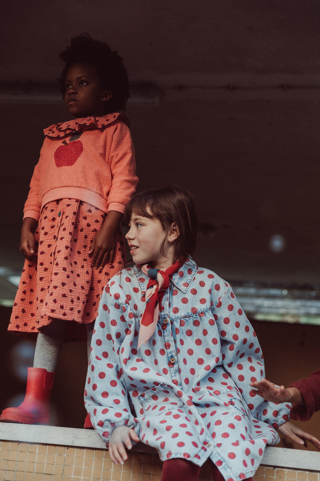 Polka dot short dress