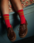 Sport Socks | Raspberry/Moss