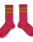 Sport Socks | Raspberry/Moss