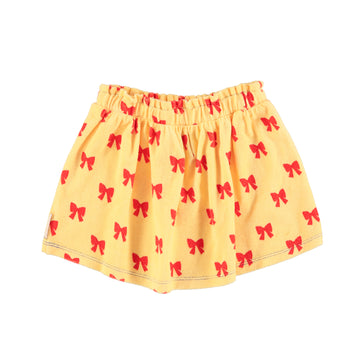 Yellow red bows skirt