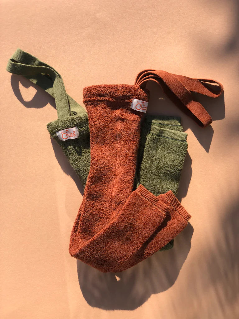 Footless teddy tights - Cinnamon