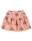 Flower curdoroy skirt