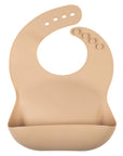 Silicone bib mokka