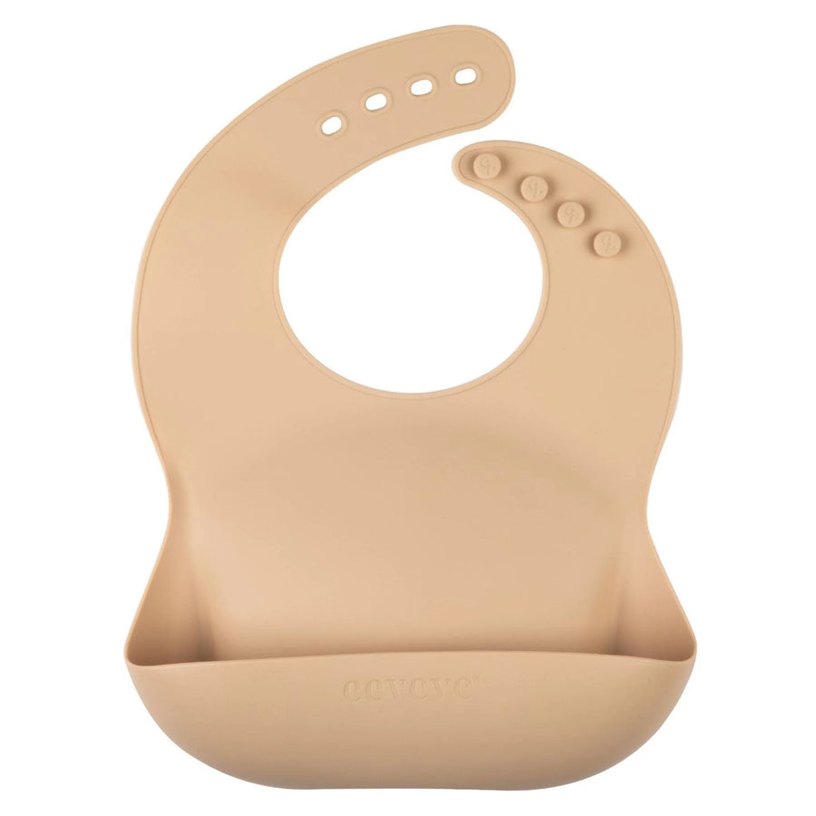 Silicone bib mokka