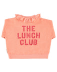 Sweatshirt with collar apple print