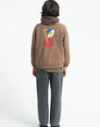 Sweatshirt brown captain print