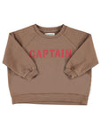 Sweatshirt brown captain print